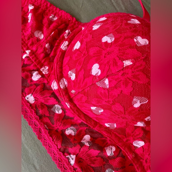 PINK Lace Wired Push Up Bralette - Picture 6 of 12